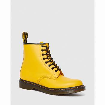 Dr Martens 1460 Smooth Kožené Lace Up - Zlte Cizmy Damske, D213SK